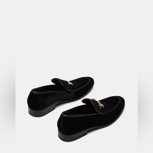 Men’s black velvet loafers - Picture 4 of 9